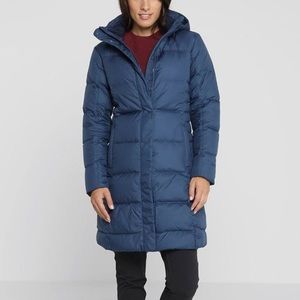 Patagonia 'Down with It' Water Repellent Parka in Navy Blue